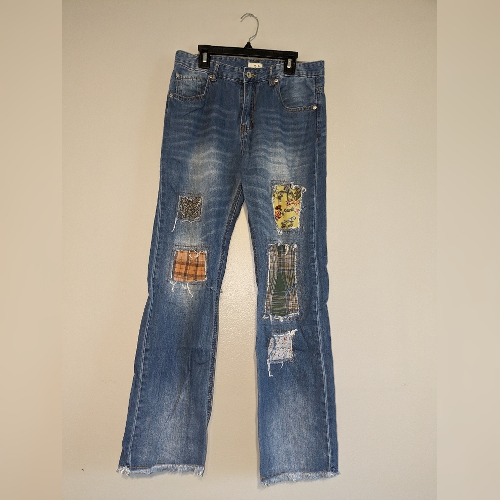 Patchwork jean, size small